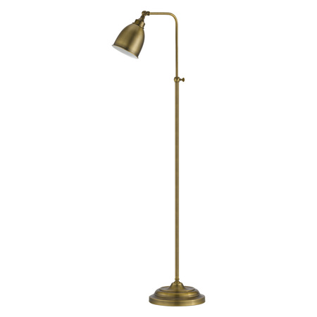 Antique Brass Pharmacy One Light Pedestal Base Floor Lamp -  CAL LIGHTING, BO-2032FL-AB